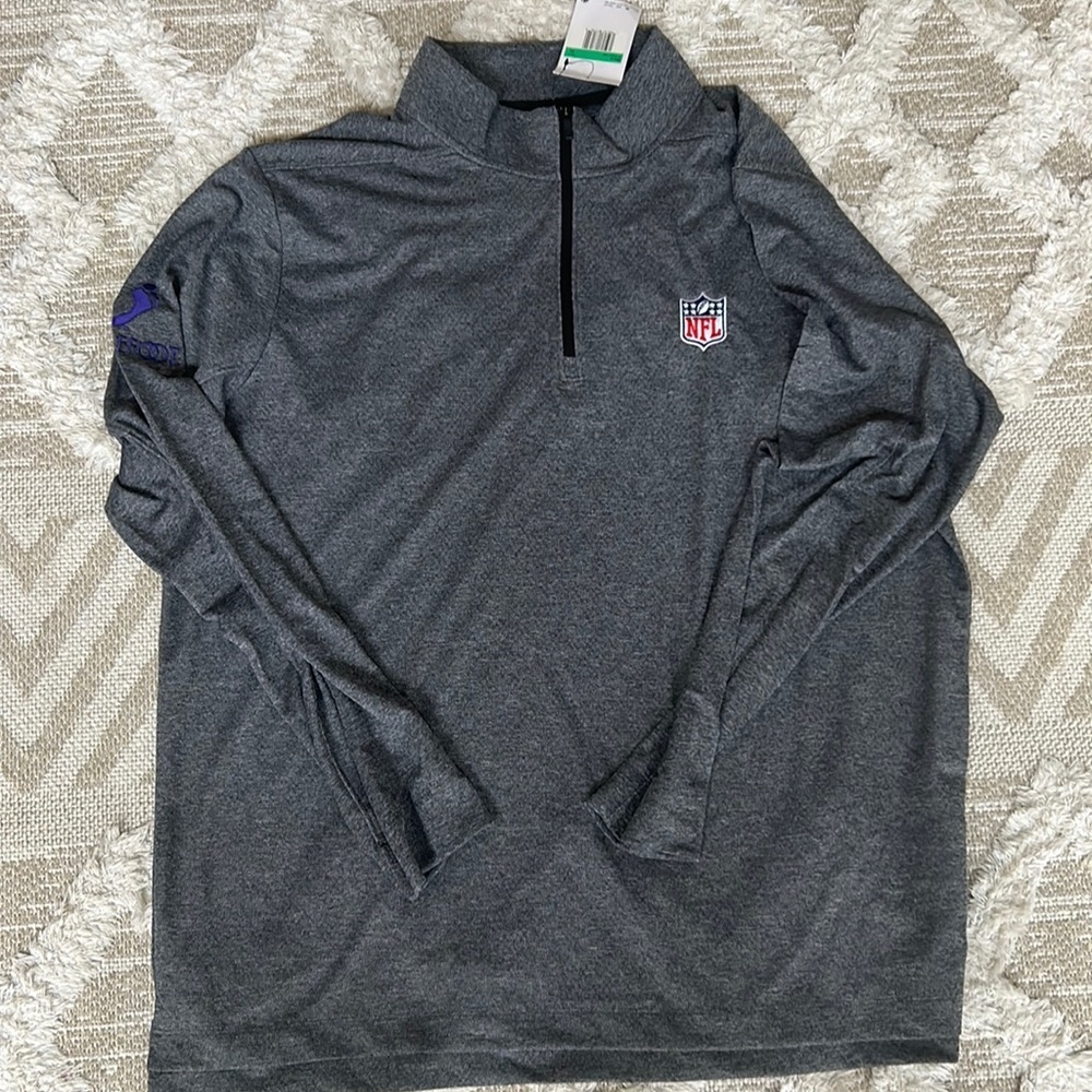 Men’s NFL Nike Golf Quarterzip Pullover with logo (pictures) on right arm